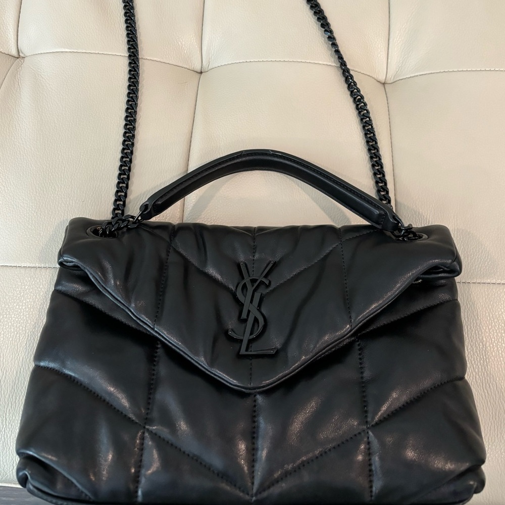 Saint Laurent Loulou leather puffer bag